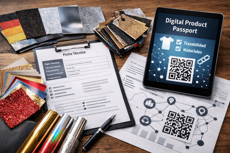 Lee más sobre el artículo Pasaporte digital textil y calzado: checklist para elegir proveedor de foils